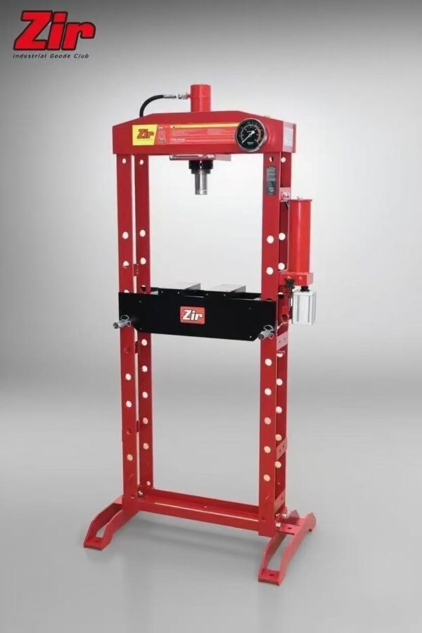 Brand-new Zir Zhongrun 20-ton hydraulic bearing press, which is both pneumatic and manual, model ZR-20YQ.