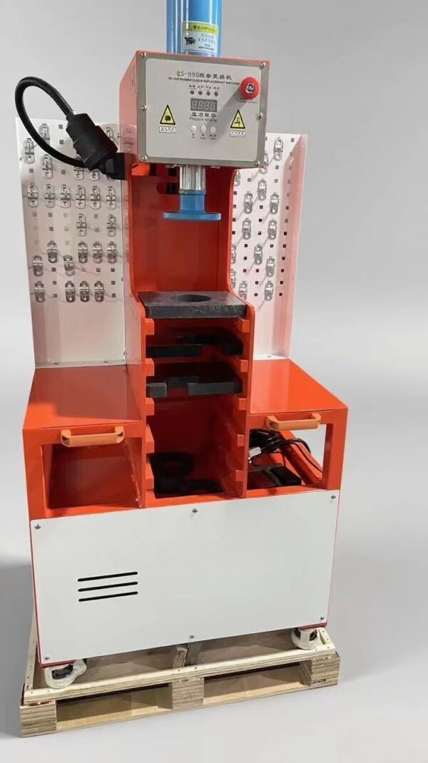 Brand-new intelligent hydraulic rubber sleeve replacement machine, more and more complete molds.