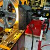 Gantry wheel hub repair equipment