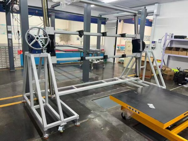 New energy power battery turnover frame