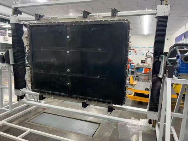 New energy power battery turnover frame