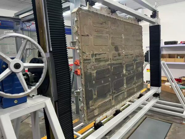 New energy power battery turnover frame