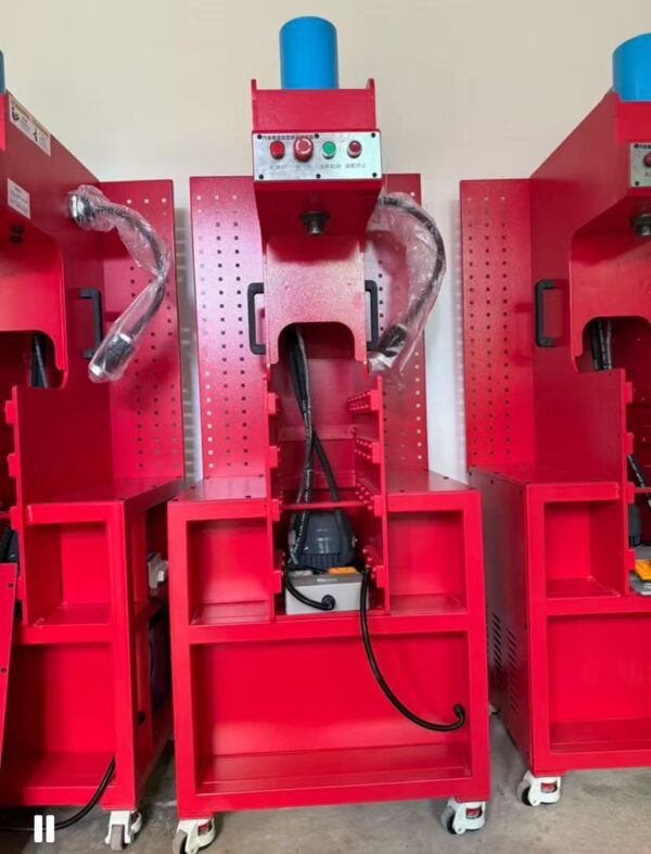 Hydraulic hose replacement machine