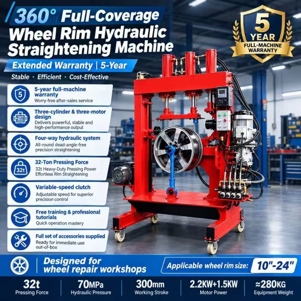 微信图片_20260913175058 360° Dead‑angle‑free Wheel Hub Hydraulic Straightening Machine